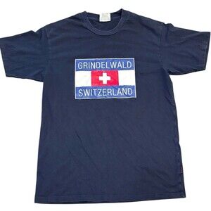 Grindelwald Switzerland Men’s M T-shirt Travel Trip Authentic Gift Tee